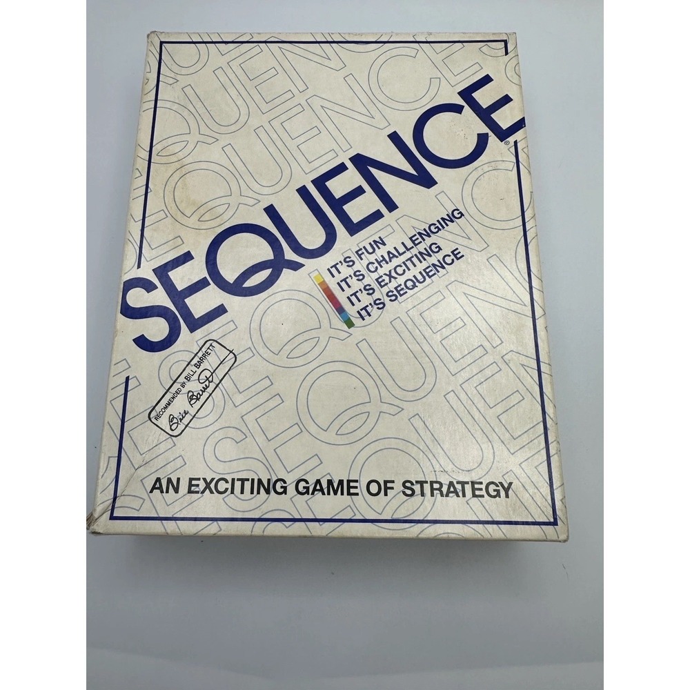 Sequence Board Game by Jax  1995 Vintage